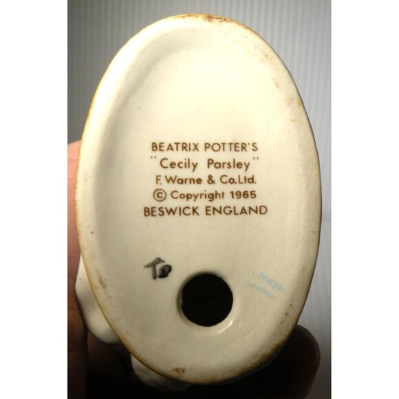 Beatrix Potters *Rare Vintage "Cecily Parsley" Figurine By Beswick England 1965 - Picture 6 of 6